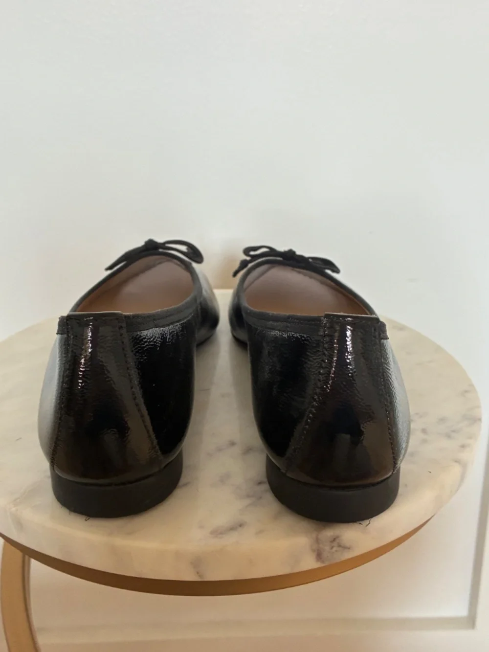 Paul Green black patent ballerina flats